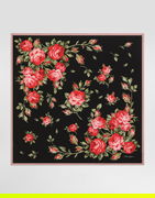 Dolce & Gabbana Rose Bouquet-print Silk Twill Scarf 90x90 Onesize