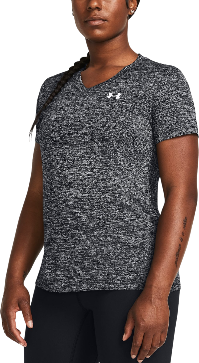 Тениска Under Armour Tech Twist Short Sleeve V-Neck T-Shirt Сиво | 1384227-001, 0