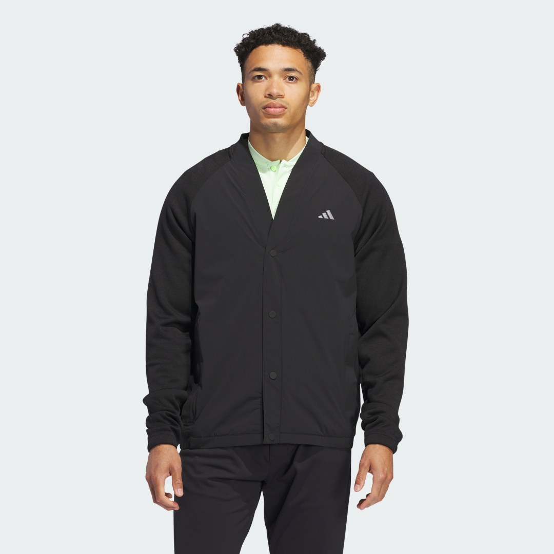 Яке adidas Performance Buttoned Golf Cardigan Черно | IV7196, 0