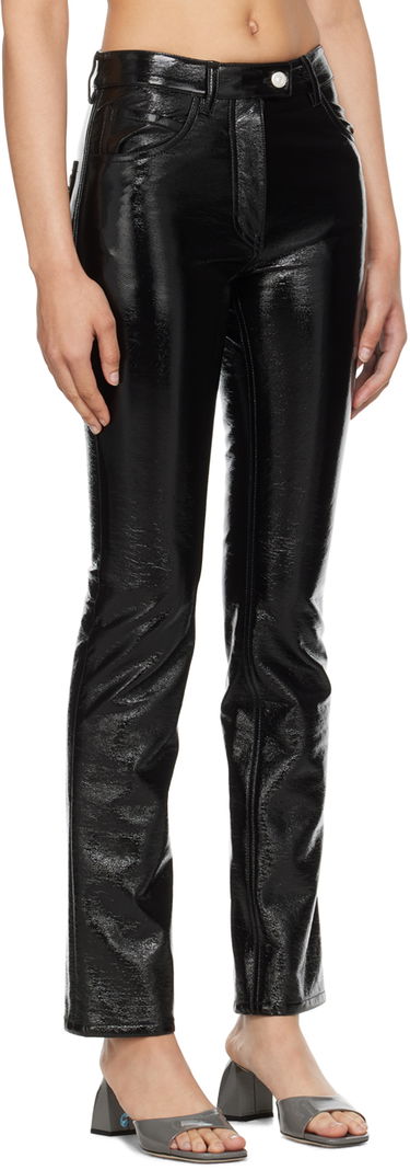 Дънки Courrèges Courrèges 5-Pocket Patent Leather Trousers Черно | PERCPA013VY0014, 1
