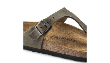 Кецове и обувки Birkenstock Gizeh FL Faded Khaki Narrow Fit Кафяво | 1019383, 6