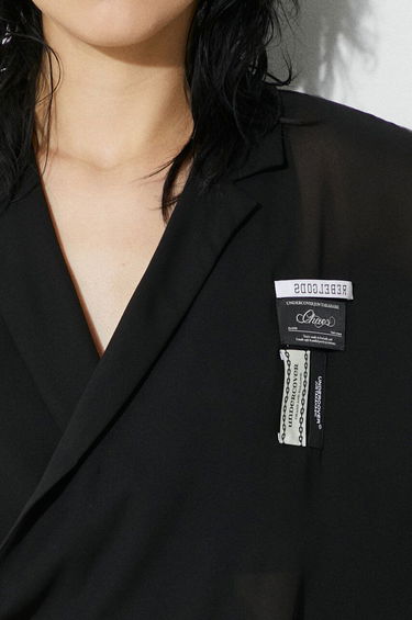Риза UNDERCOVER Undercover Asymmetric Sheer Shirt Черно | UC1D1304.2, 5