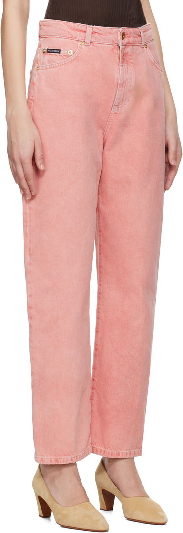 Дънки Dolce & Gabbana Dolce&Gabbana Five-Pocket Regular Waist Jeans Розово | FTC7CD G8MT5, 1