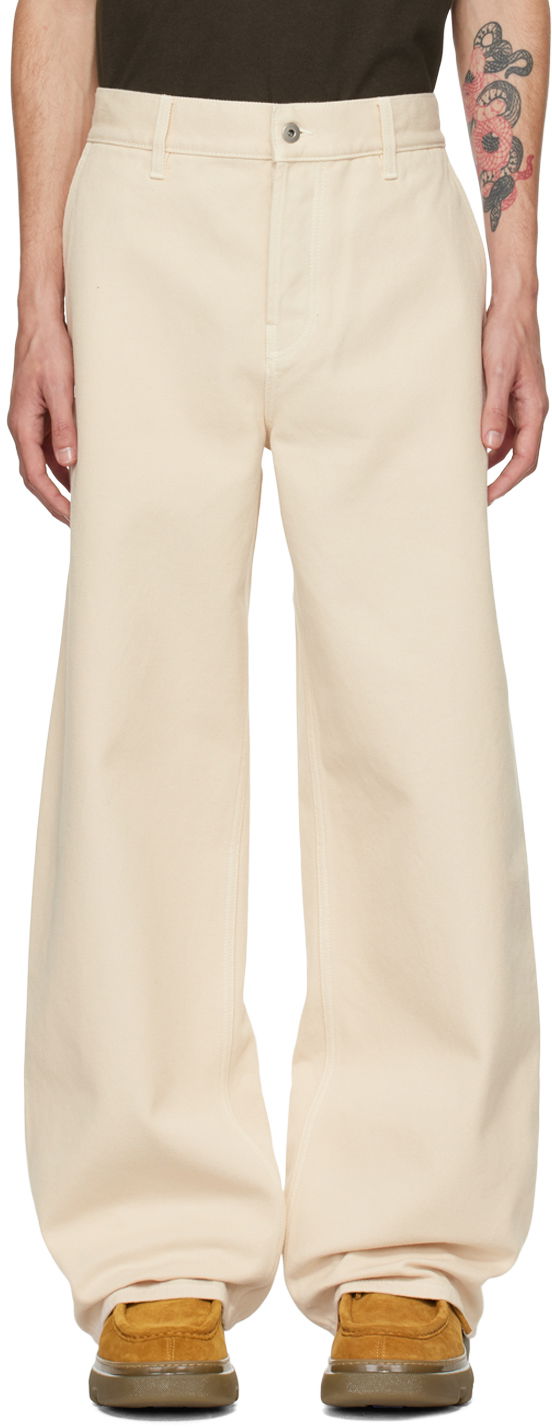 Дънки Burberry Off-White EKD Jeans Бежово | 8091786, 0