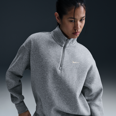 Пуловер Nike Sportswear Phoenix Fleece Quarter-Zip Sweatshirt Сиво | HJ0931-063, 1