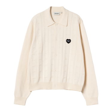 Пуловер Carhartt WIP Carhartt WIP Women's Drewe Knitted Cardigan Бяло | I035182_4, 0