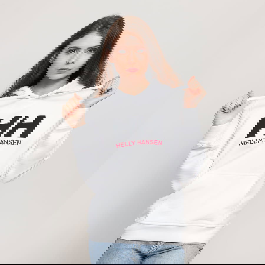 Суитчър Helly Hansen Logo Hoodie Бяло | 33978 001, 0