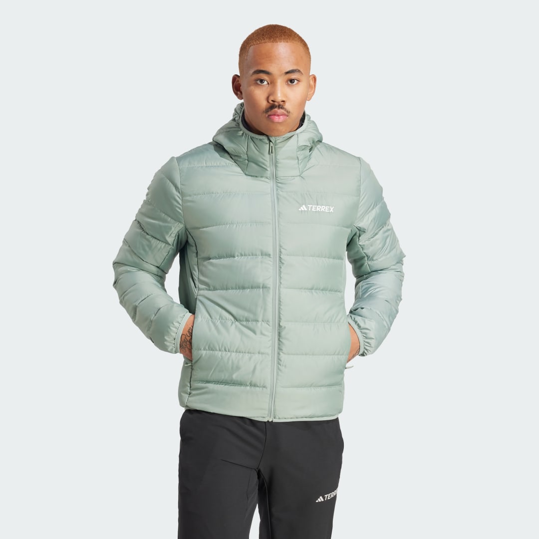 Яке adidas Performance Terrex Multi Light Down Hooded Jacket Зелено | IP3549, 0