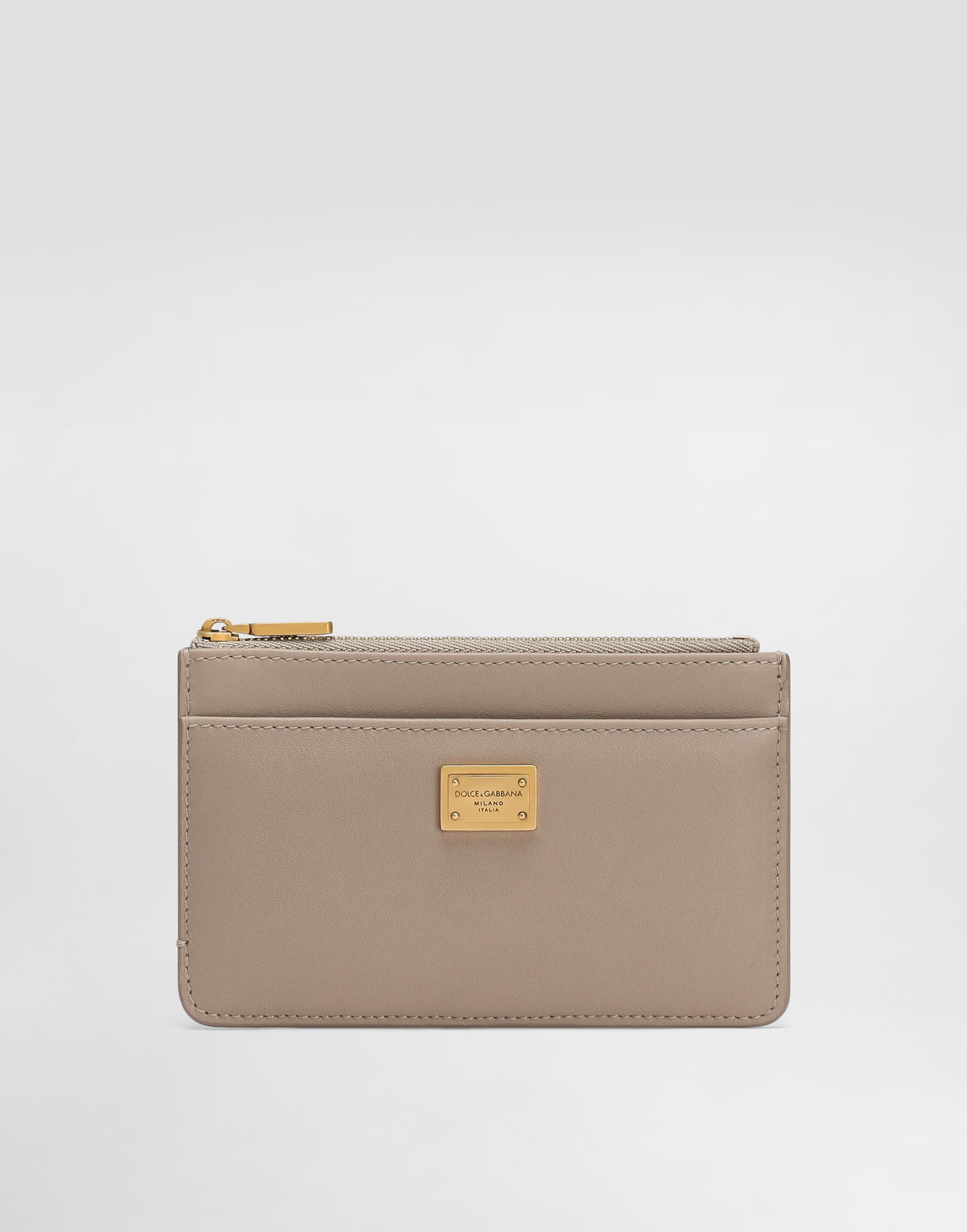 Портфейл Dolce & Gabbana Dolce & Gabbana Plongé Calfskin Card Holder Бежово | BI1261A9S258I399, 0