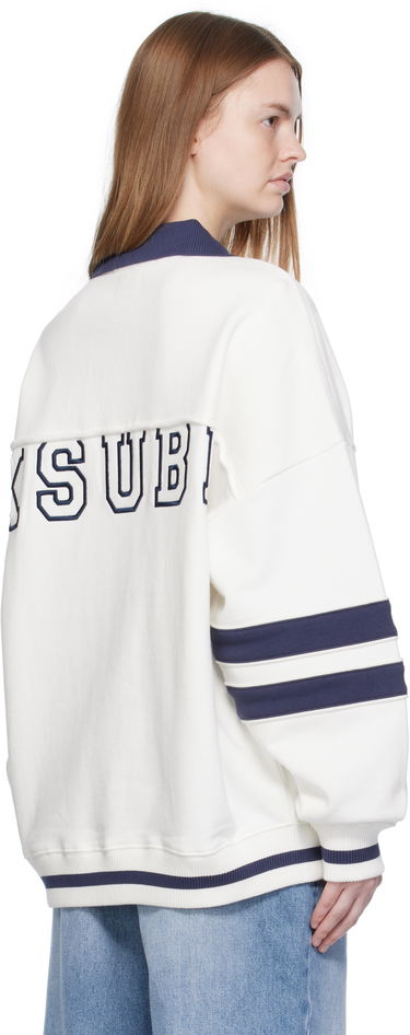 Суитчър Ksubi Ksubi '99' Boyfriend Polo Sweatshirt Бяло | WFA25FL005, 2