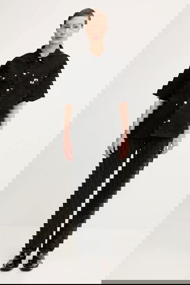 Риза Carhartt WIP Michigan Short Sleeve Relaxed Classic Collar Denim Shirt Черно | I035573.89GD, 4