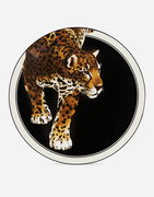 Leopard Print Round Serving Dish