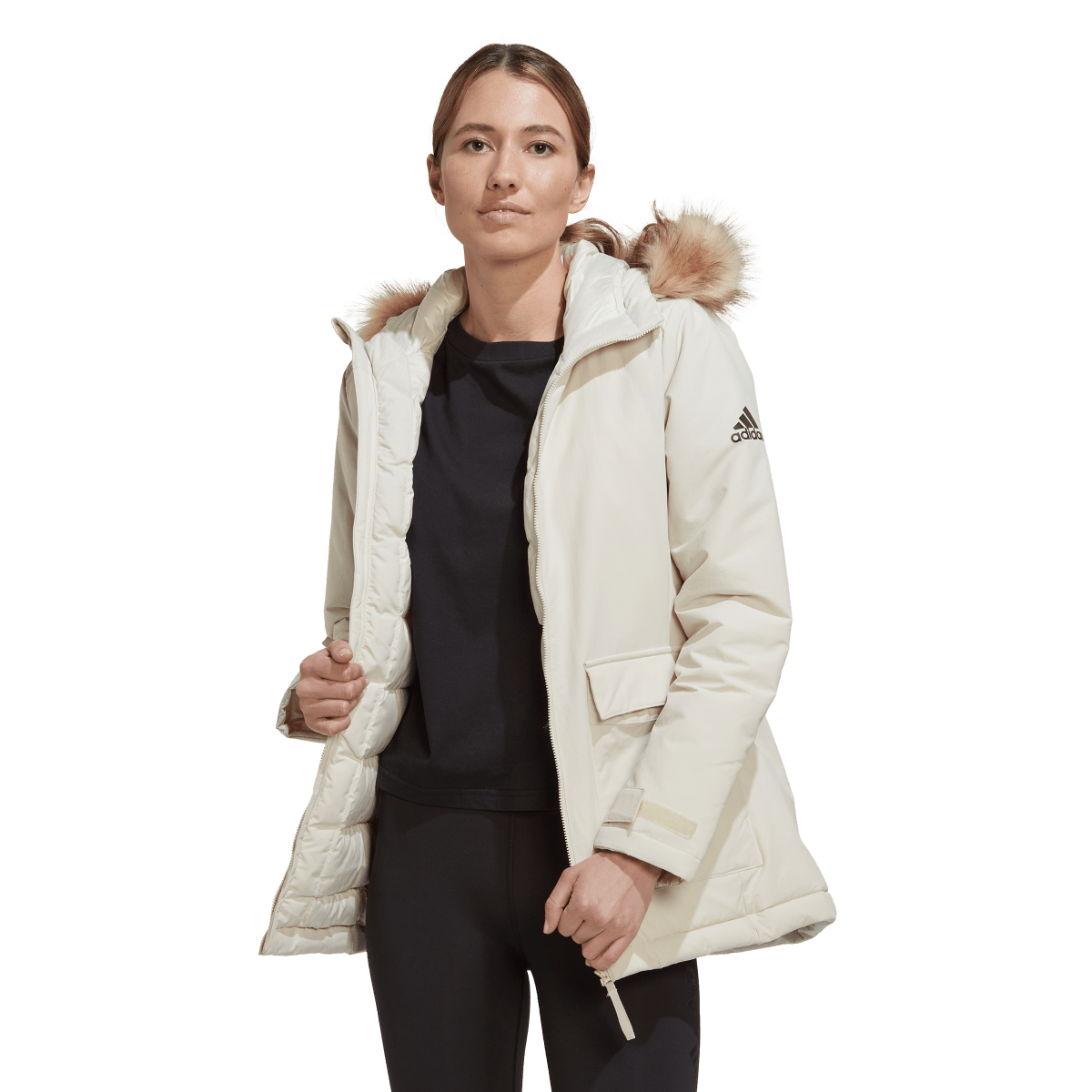 Парка adidas Originals Hooded Parka Бяло | HG8716, 0
