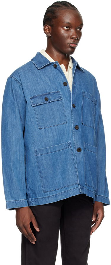 Яке Universal Works Universal Works Dockside Denim Jacket Синьо | P3107, 1