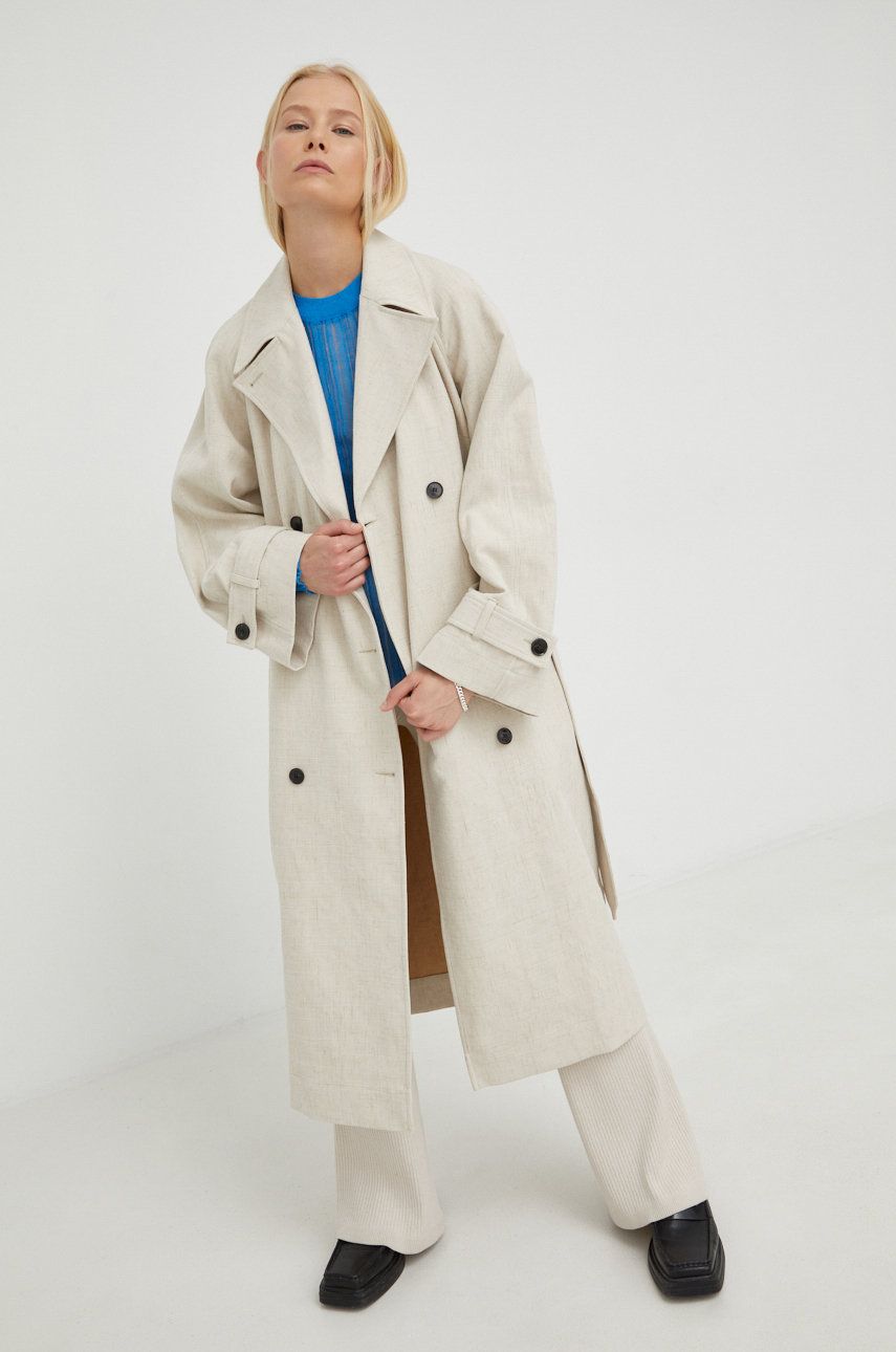 Тренчкот Samsoe Samsoe Belle Trenchcoat Бежово | F22200005, 0