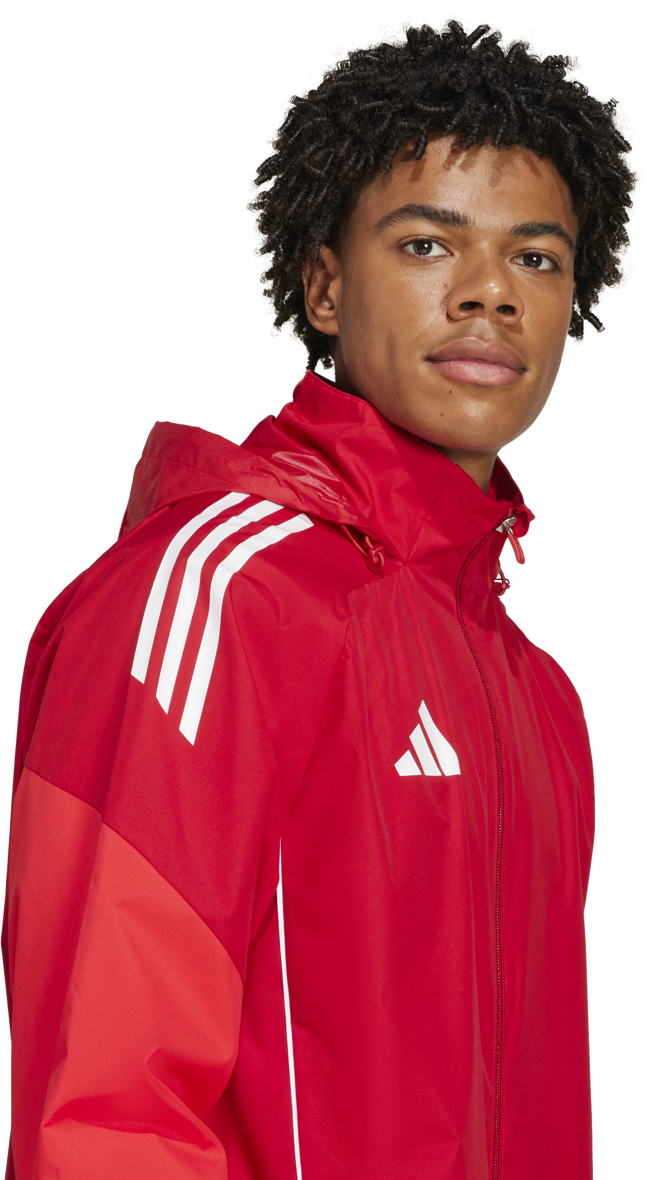 Ветровка adidas Originals adidas TIRO25C All-Weather Hooded Jacket Червено | ji6503, 1