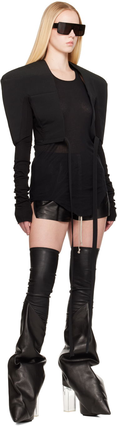 Яке Rick Owens Rick Owens Hollywood Tight Blazer Черно | RO01E7275 PCVSJA, 3