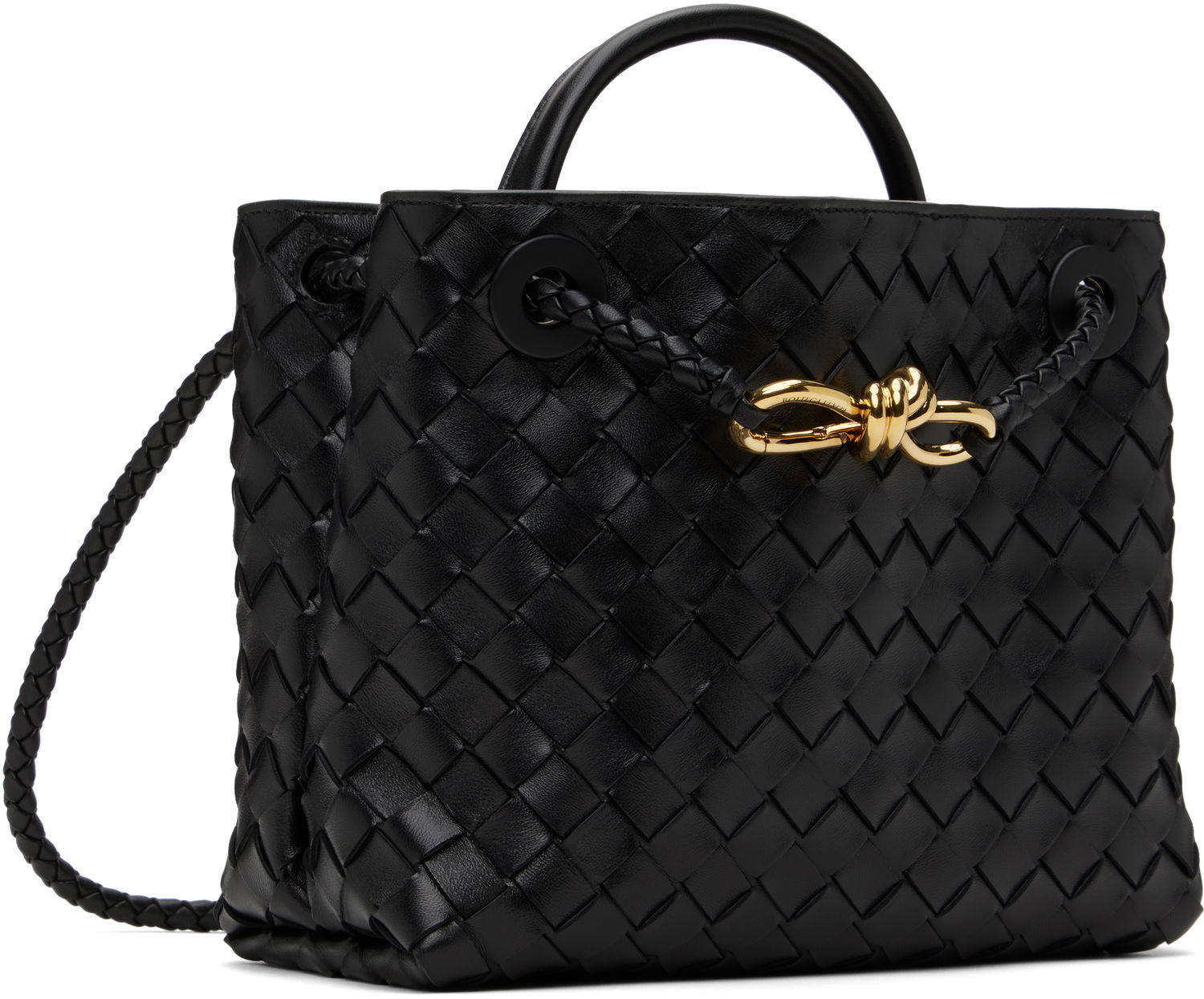 Чанта през рамо Bottega Veneta Green Small Andiamo Top Handle Bag Черно | 766014 VCPP1, 1