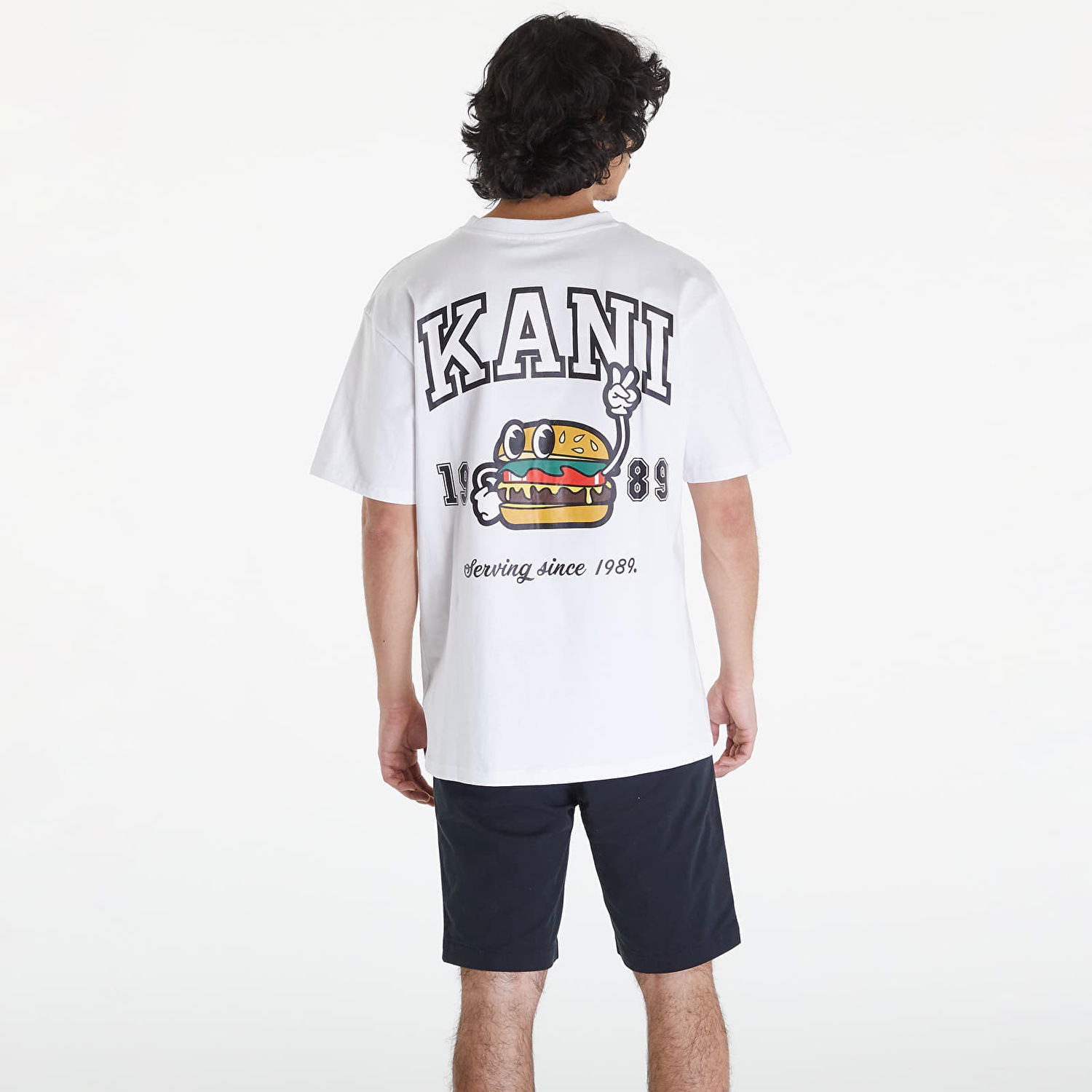 Тениска Karl Kani Small Signature Burger Tee White Бяло | KM241-039-1, 1