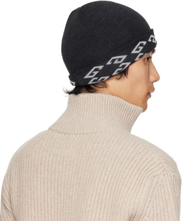 Шапка Givenchy Givenchy 1972 Monogram Reversible Beanie Черно | 710003975001-U7930, 2