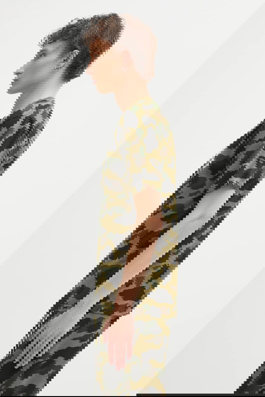 Тениска BAPE A Bathing Ape Camo College T-shirt Зелено | 001CSL301010M, 1