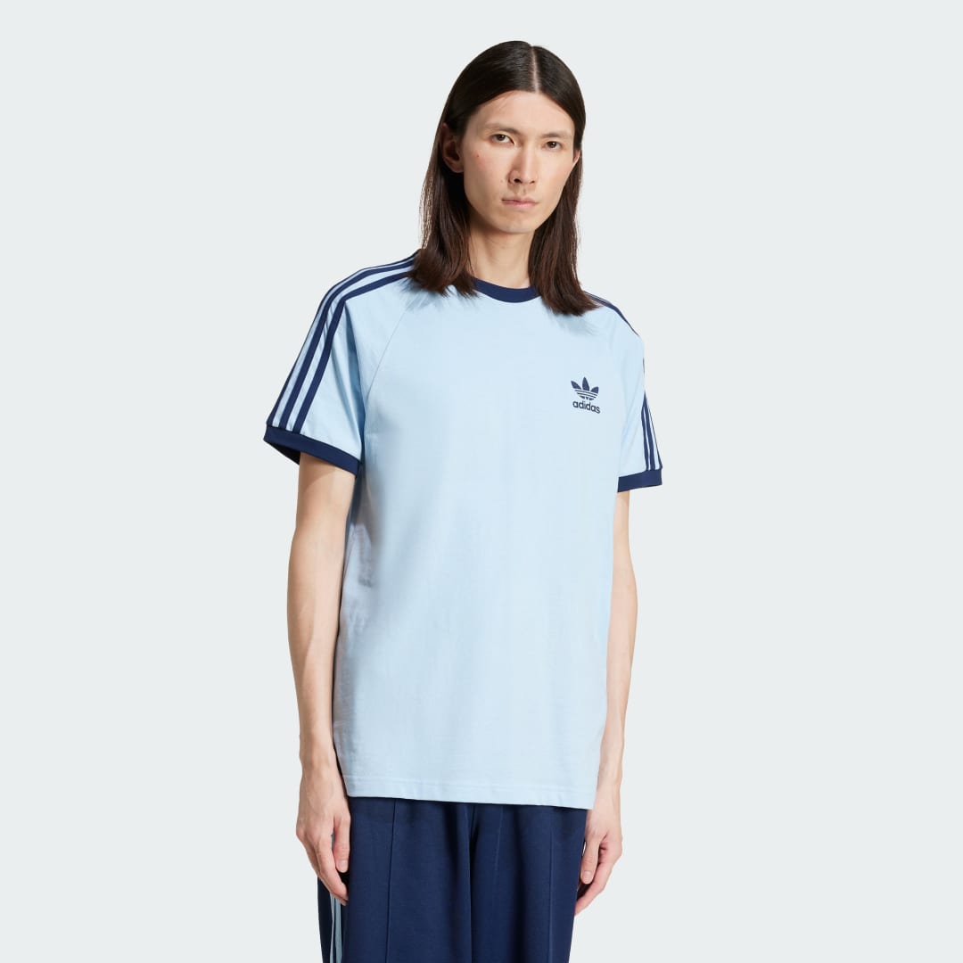 Тениска adidas Performance Adicolor 3-Stripes Classics T-Shirt Синьо | JN7018, 0