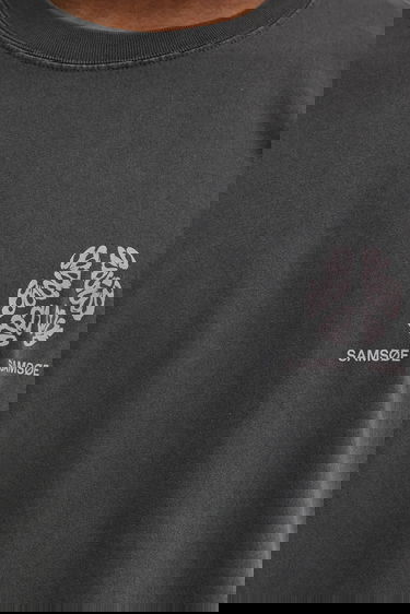 Тениска Samsoe Samsoe Printed Oversized Cotton SAJOURNAL T-Shirt Сиво | U24400006, 8