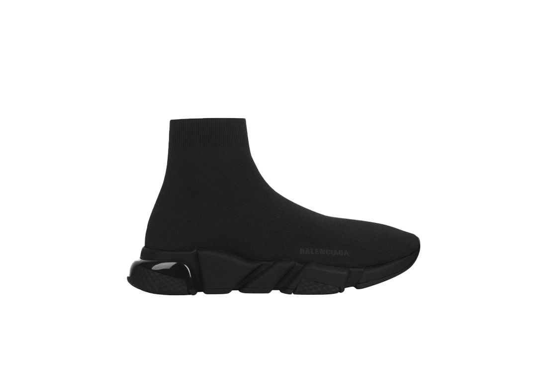 Кецове и обувки Balenciaga Speed Trainer Black Черно | 607544W05GS1000, 0