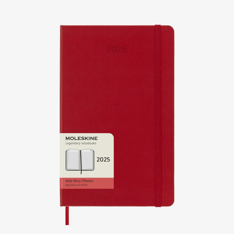 Дневник Moleskine 2025 Daily Hard Cover Planner Червено | 8056999270148, 0