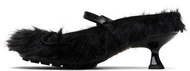 Бижута Simone Rocha Simone Rocha Faux Fur Grip Mule Heels Черно | HBG1 1090, 2