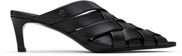 Аксесоари Anine Bing ANINE BING Eve Woven Heeled Mules Черно | A-14-11311-BLK1, 0