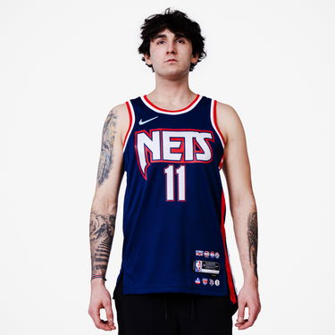 Фланелка Nike Dri-Fit Kyrie Irving Brooklyn Nets City Edition NBA Swingman Jersey Тъмно синьо | DB4018-400, 3