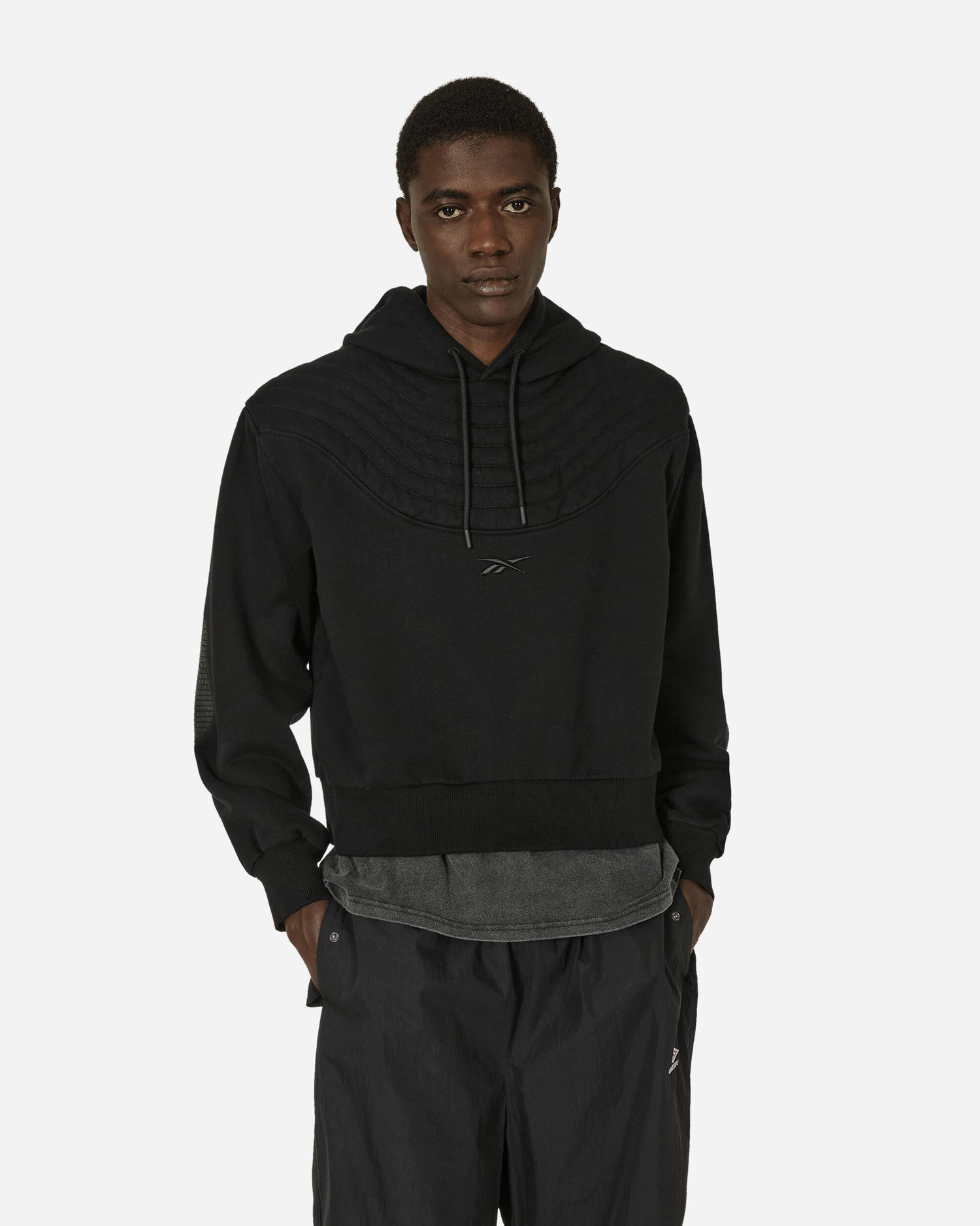 Суитчър Reebok Machine-A Padded Biker Hoodie Black Черно | RMBB005C99FLE001, 0