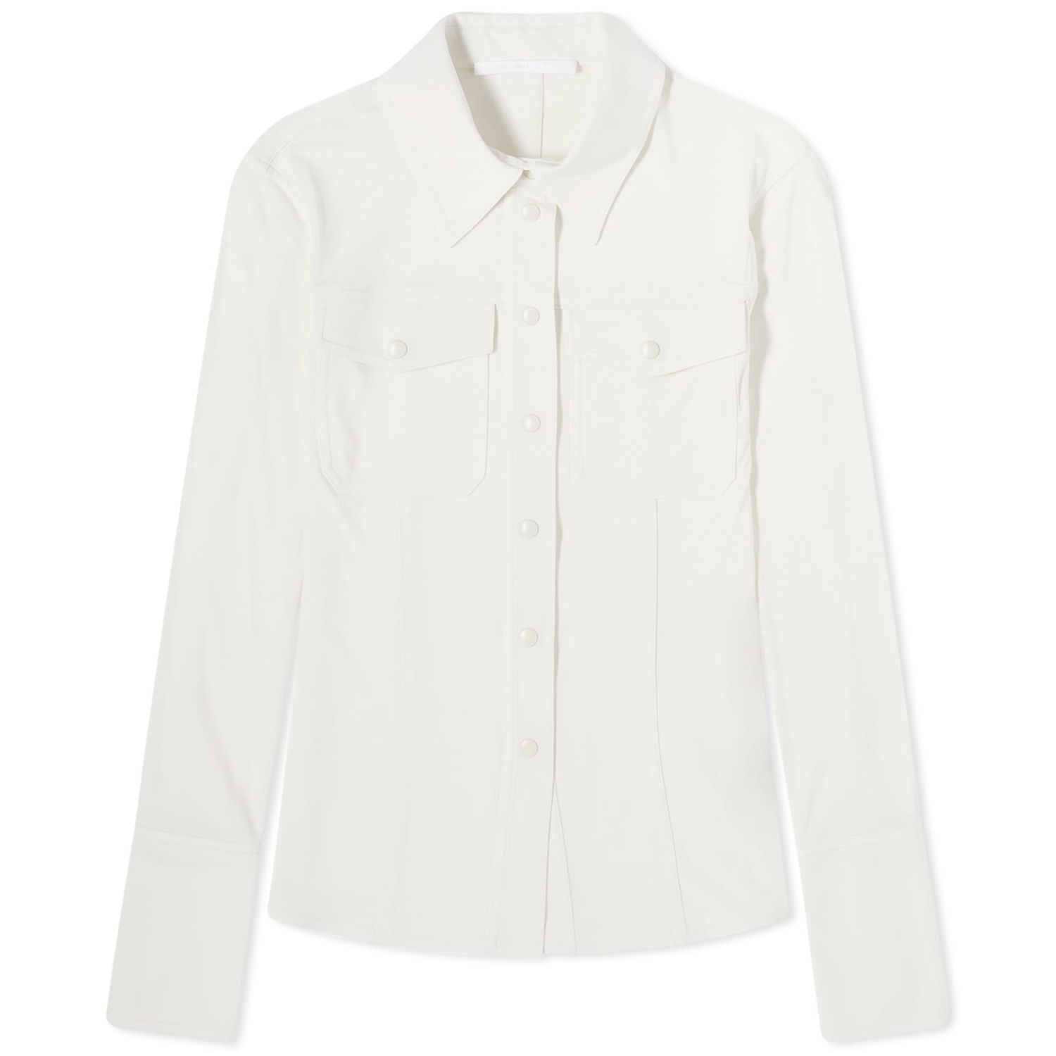 Риза Helmut Lang Helmut Lang Fitted Pocket Shirt Бяло | N09HW503-C05, 1