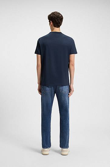 Дънки BOSS Maine Regular-Fit Super-Stretch Jeans Синьо | 50544633, 1