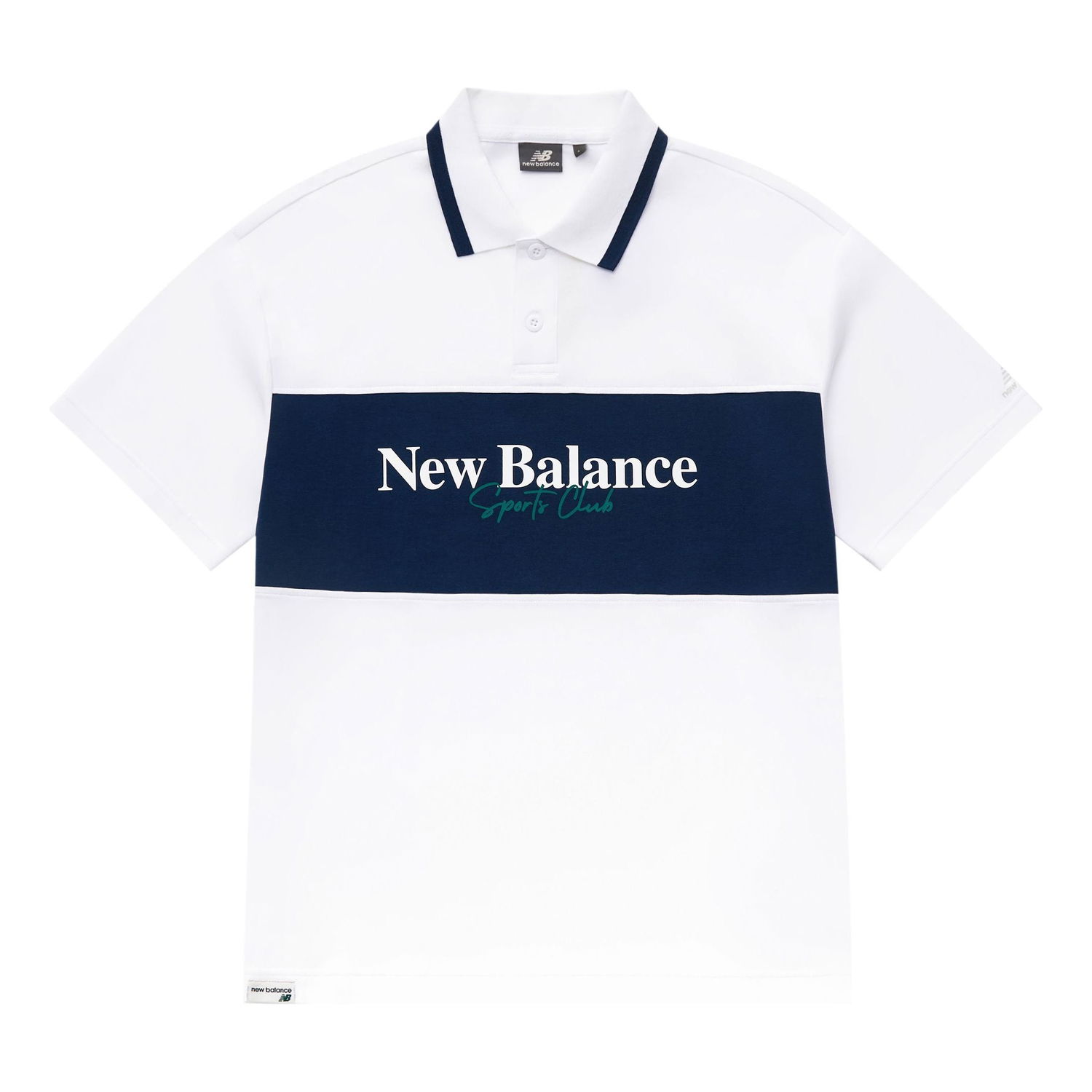 Поло тениска New Balance Sports Club Polo Бяло | 5FD24203-WT, 0