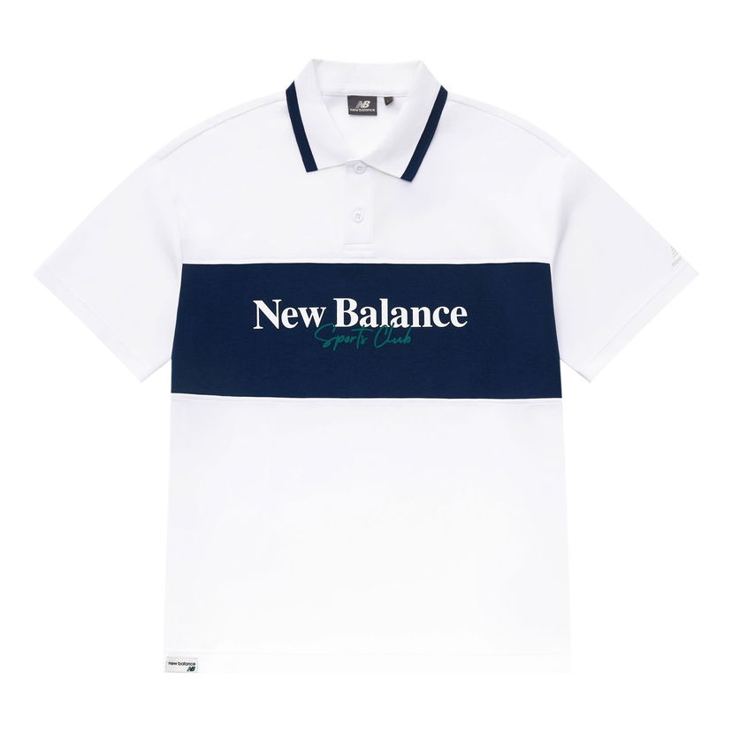 Поло тениска New Balance Sports Club Polo Бяло | 5FD24203-WT