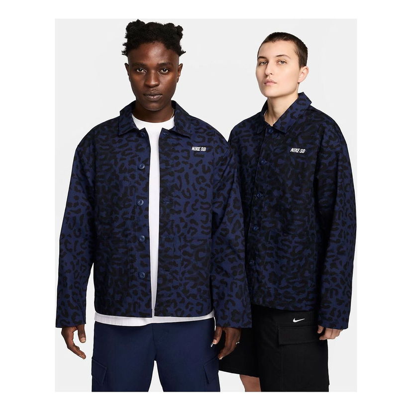 Яке Nike SB Leopard Chore Coat Синьо | FN2592-410