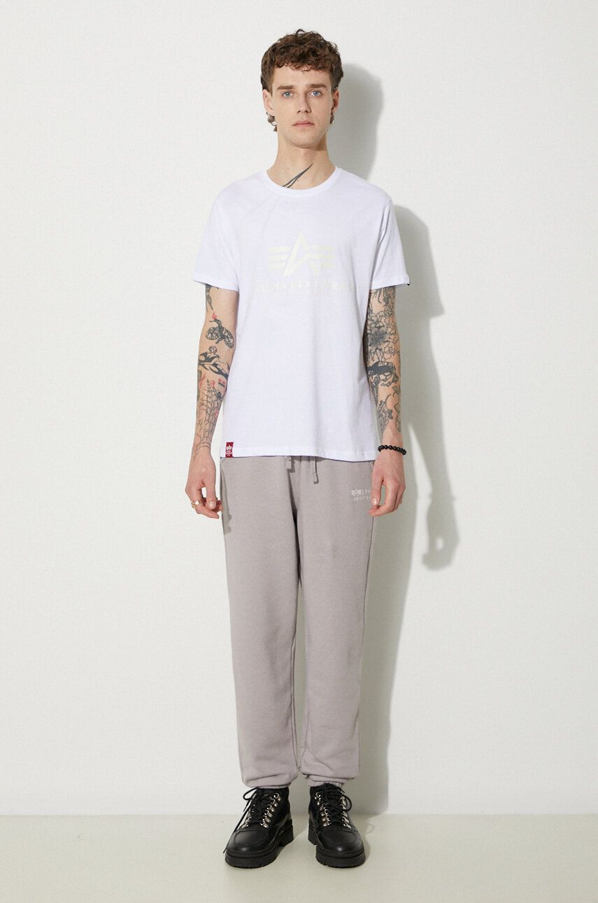 Тениска Alpha Industries Basic T Kryptonite Print T-Shirt Бяло | 116521.09, 1