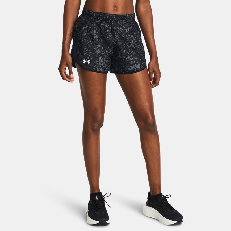 Къси панталони Under Armour Fly-By Shorts mit Aufdruck für Damen (8 cm) Schwarz Черно | 1382439-001