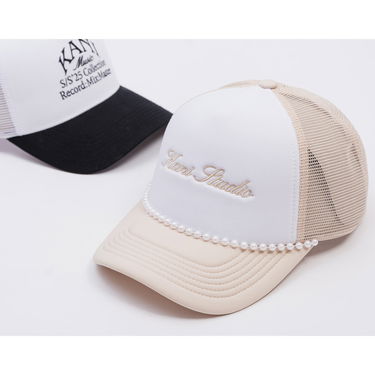 Шапка с козирка Karl Kani Karl Kani Woven Signature Trucker Cap Бежово | KKPD00005189, 3