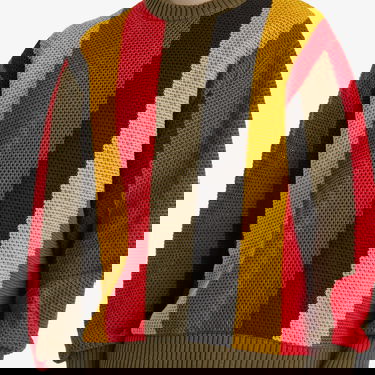 Пуловер Patta Patta Stripe Honeycomb Knit Jumper Многоцветен | POC-SS25-7020-324-0008-084, 5
