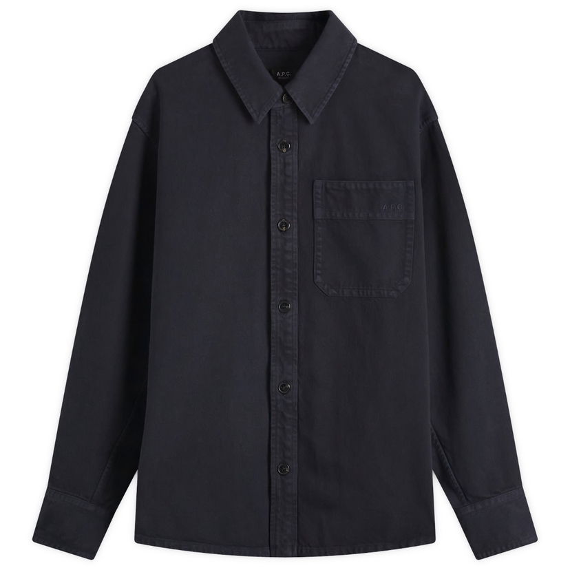 Риза A.P.C. Twill Overshirt Синьо | COGZV-H02918-IAK