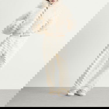 Яке SKIMS Faux Fur Shrunken Hoodie Jacket, Size X-Small Бежово | ZU-ZUP-10048W-EGT, 4