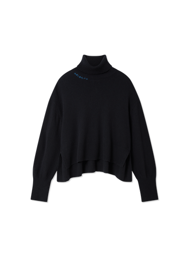 Пуловер AXEL ARIGATO Maeve Turtleneck Boxy Fit Cropped Sweater Черно | A3324001, 0