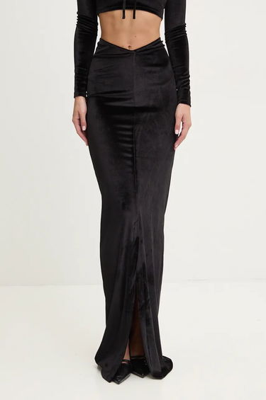 Пола Fiorucci Fiorucci Maxi Velvet Skirt Черно | W01FMBSK236VR01BK01, 1