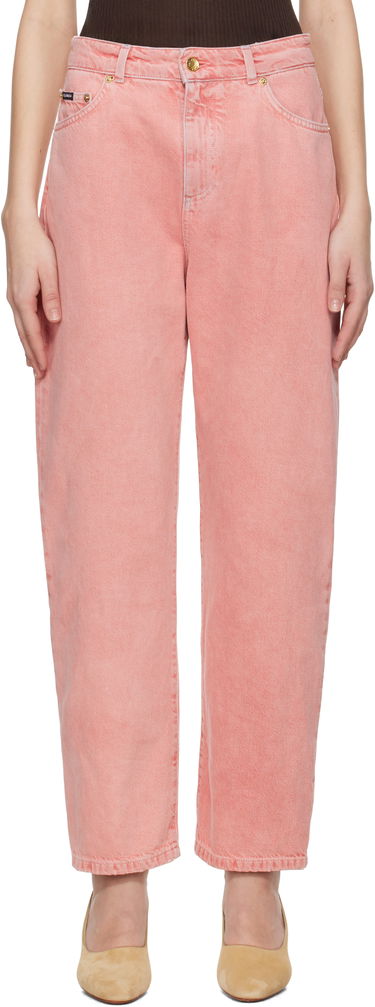 Дънки Dolce & Gabbana Dolce&Gabbana Five-Pocket Regular Waist Jeans Розово | FTC7CD G8MT5, 0