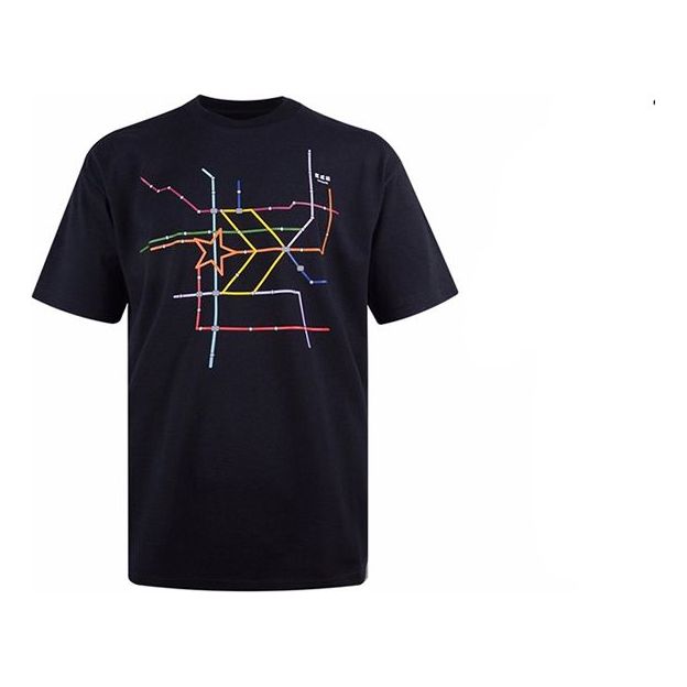 Тениска Converse Short Sleeve T-Shirt with Logo Print Черно | 10020851-A02