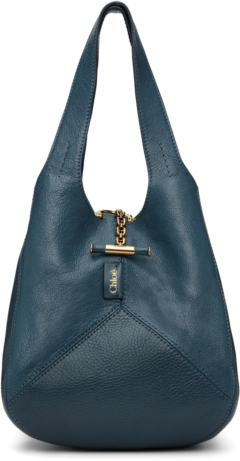 Дамска чанта CHLOÉ Small Grained Leather 'Chloé Balloon' Hobo Bag with Toggle Closure Тюркоазено | CH25WS644Q15
