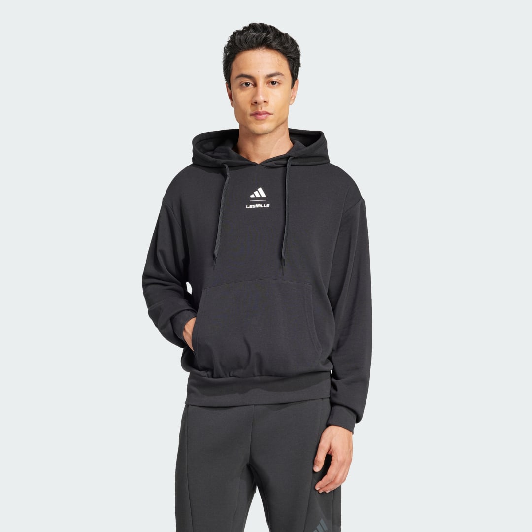 Суитчър adidas Performance Les Mills Graphic Hoodie Черно | JN1299, 0